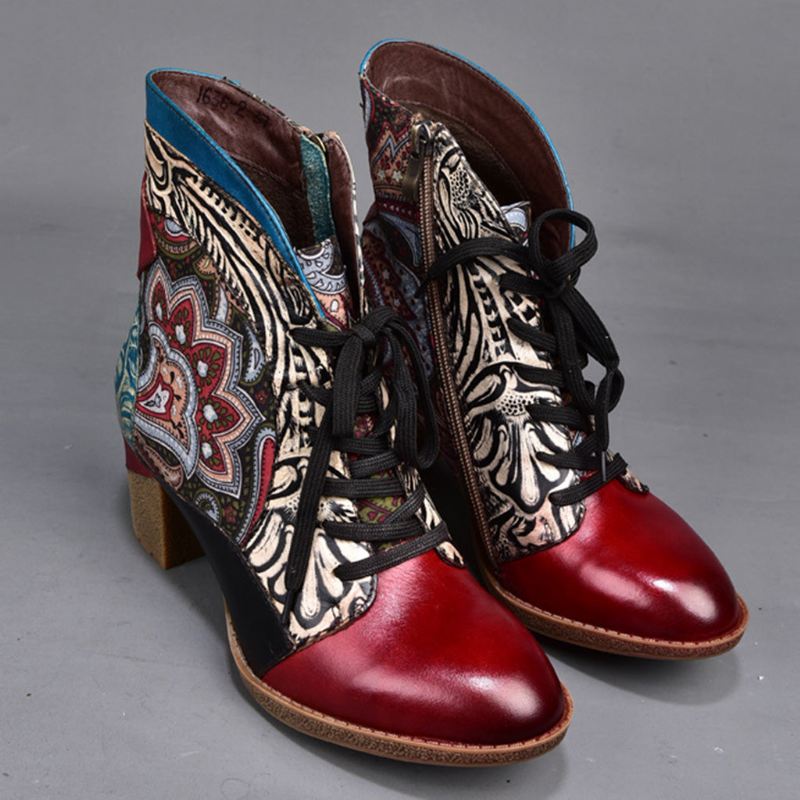 Höst Vinter Bohemian Ethnic Style Fashion Boots 36-42