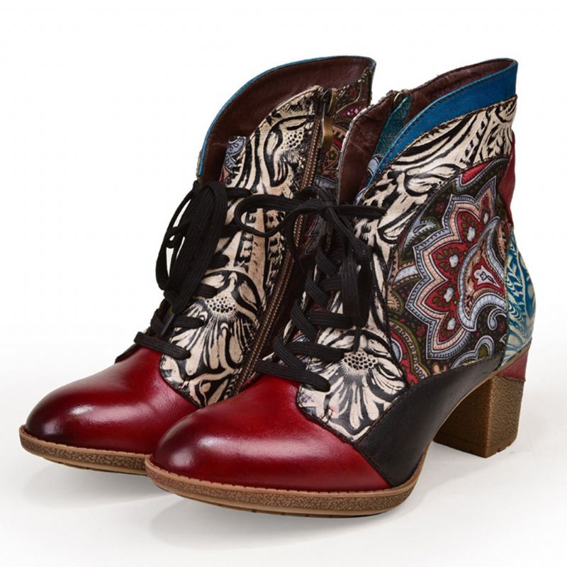 Höst Vinter Bohemian Ethnic Style Fashion Boots 36-42