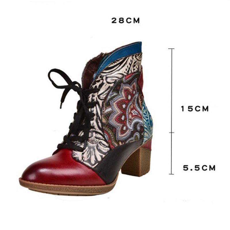 Höst Vinter Bohemian Ethnic Style Fashion Boots 36-42