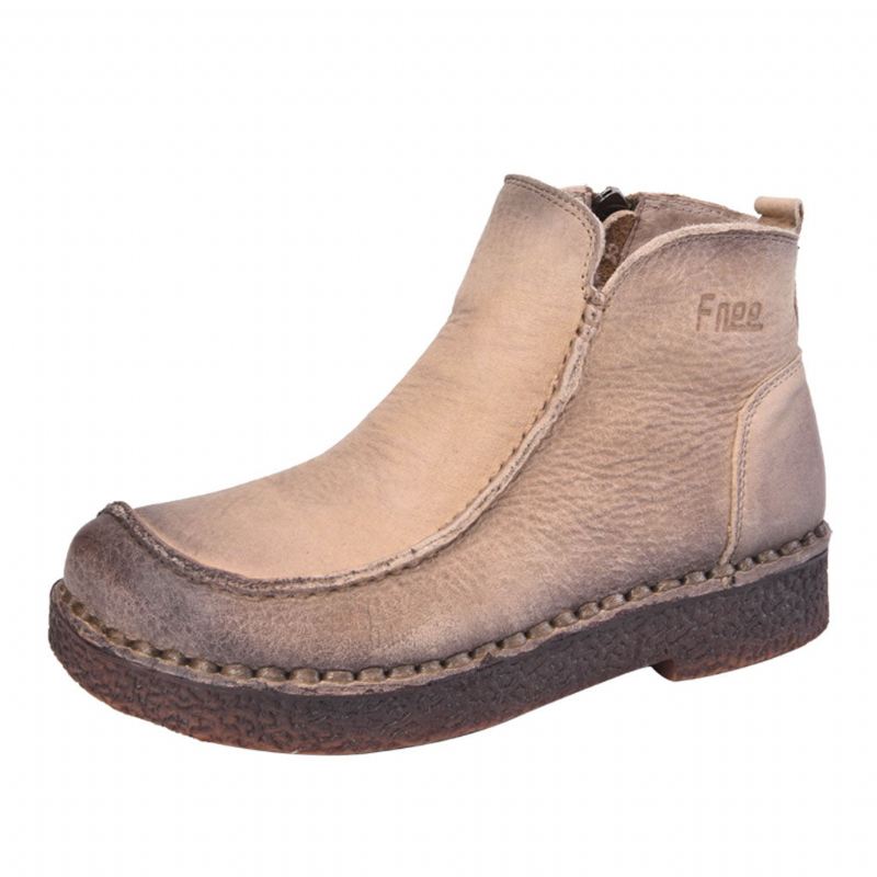 Läder Handgjorda Retro Boots Dam 35-42 | Present Skor