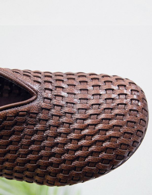 Retro Woven Bekväma Stora Skor 35-41