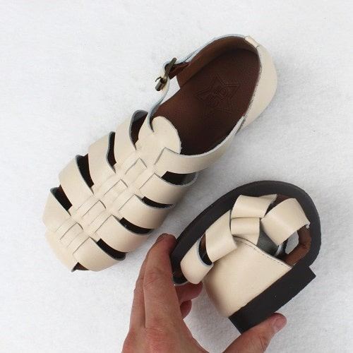 Vintage Strappy Close-to Flat Sandals | 35-41