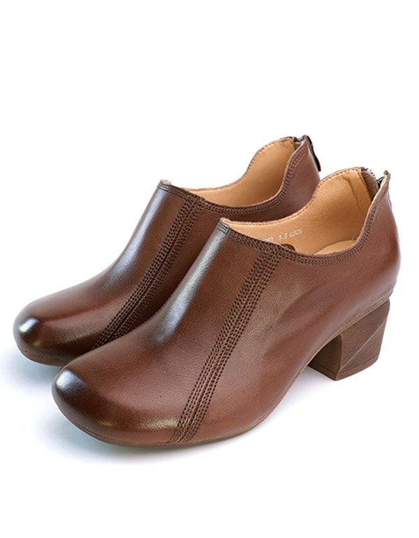 Bak-dragkedja Retro Elegant Chunky Shoes