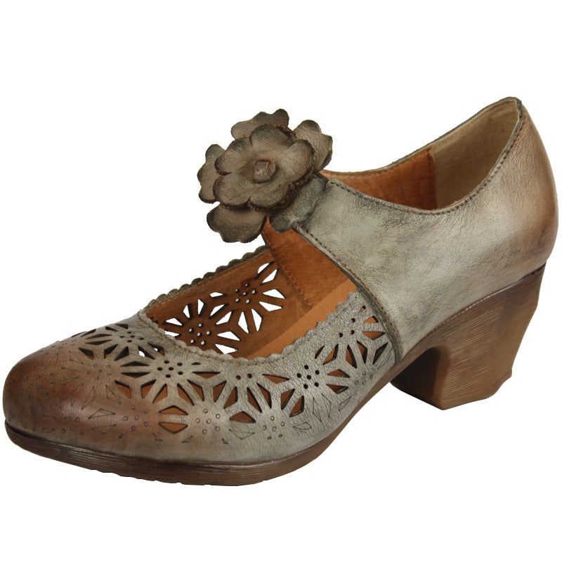 Handgjorda Chunky Hollow Retro Shoes