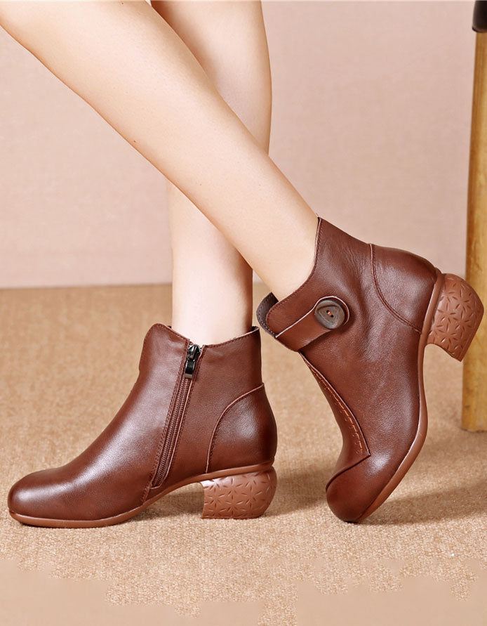 Sidospänne Retro Chunky Heel Boots