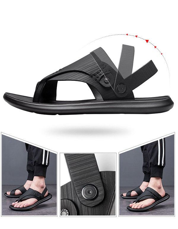 Sandaler För Män Sommar Utomhus Strandflipflops