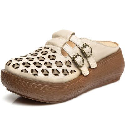 Summer Hollow Handmade Wedge Tofflor | Present Skor