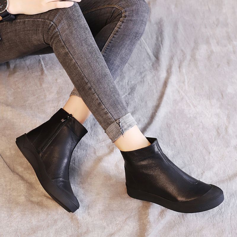 Casual Velvet Short Boots | Present Skor