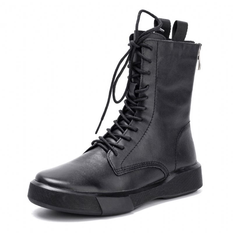 Läder Casual Martin Boots | Present Skor