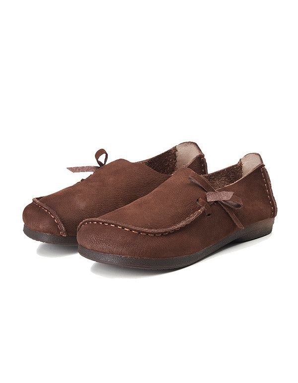 Spring Leather Mjuk Dam Loafers