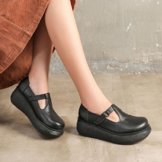 Spring Retro Wedge Waterproof Shoes | Present Skor