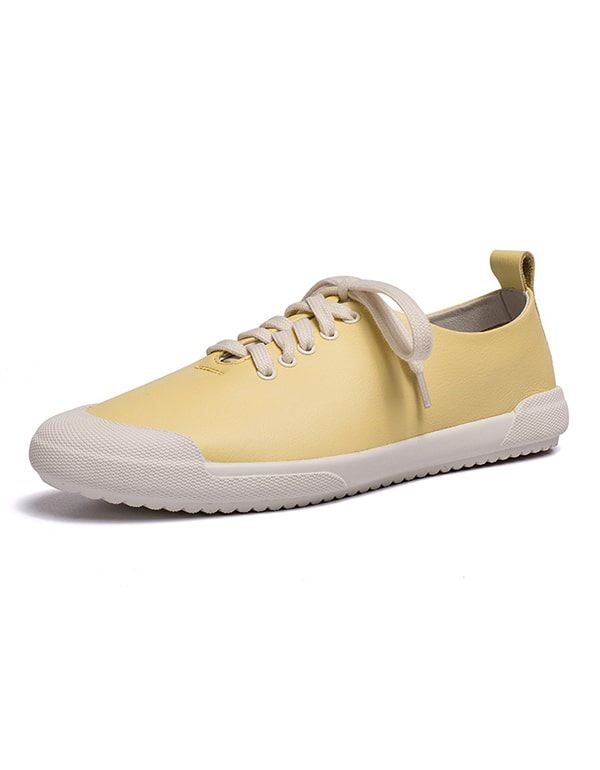 Vår Sommar Casual Bekväma Lädersneakers