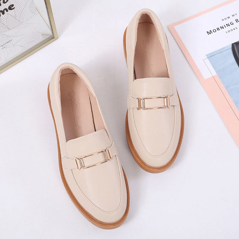 Casual Flat Leather Dam Loafers