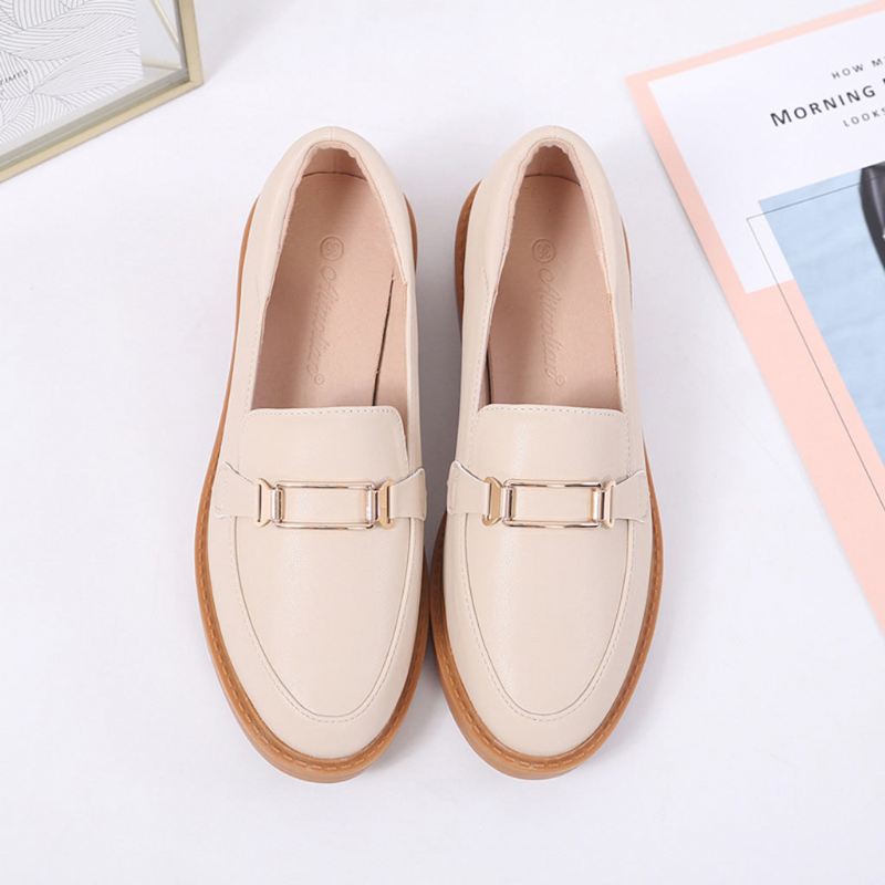 Casual Flat Leather Dam Loafers