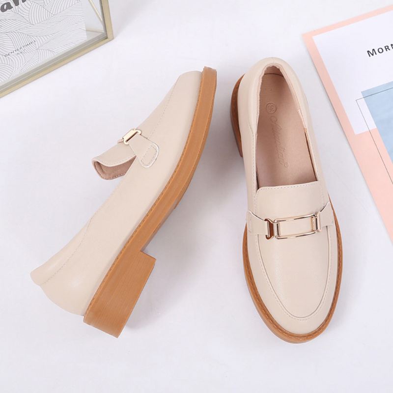 Casual Flat Leather Dam Loafers