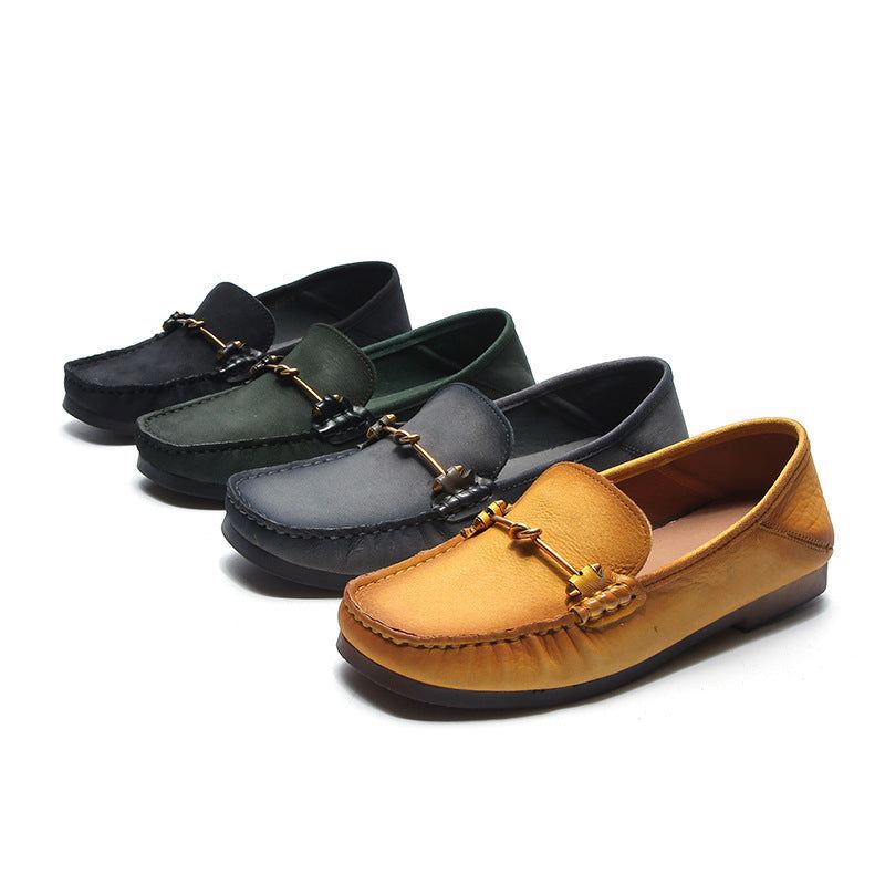 Enkel Casual Bekväma Platta Loafers