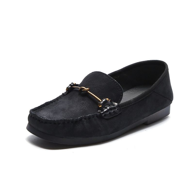 Enkel Casual Bekväma Platta Loafers