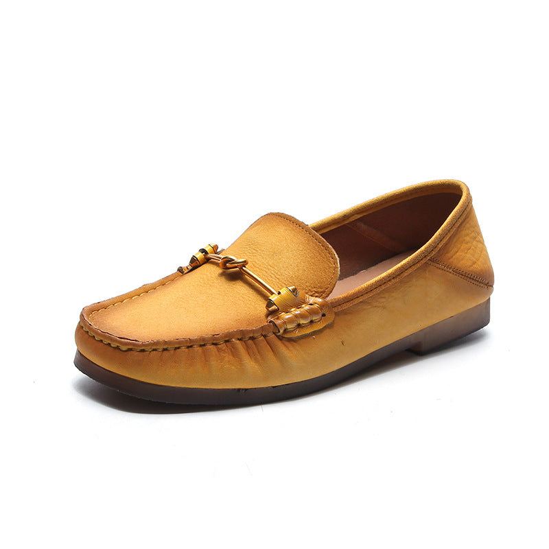 Enkel Casual Bekväma Platta Loafers