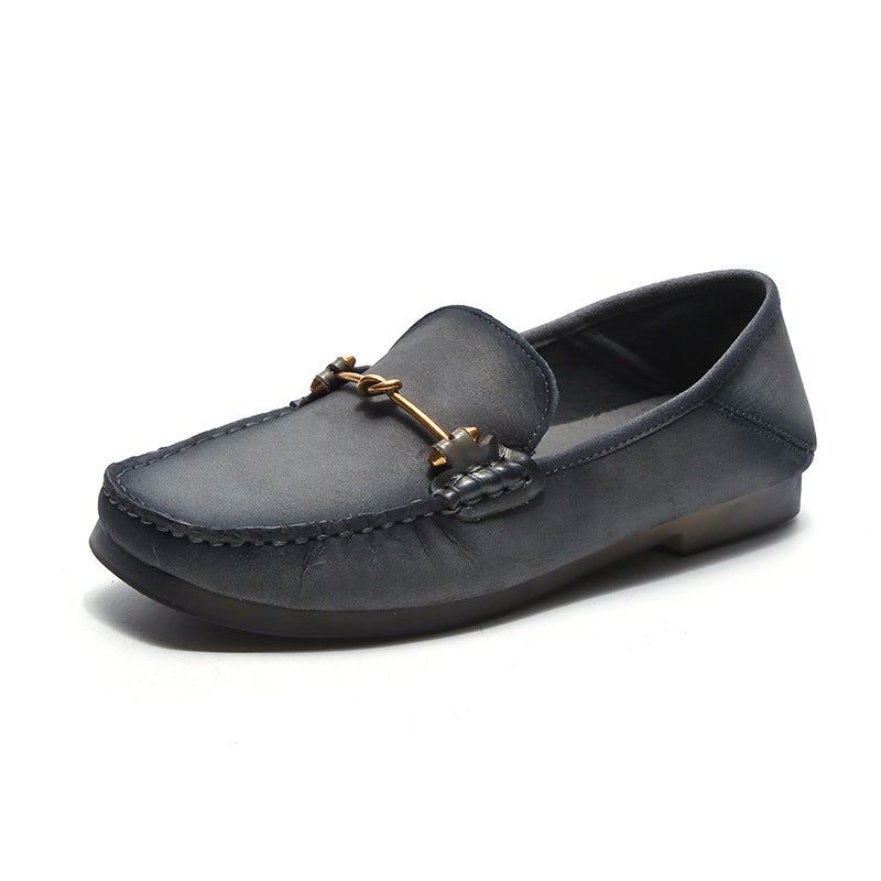 Enkel Casual Bekväma Platta Loafers