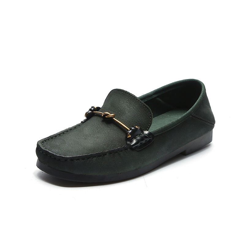 Enkel Casual Bekväma Platta Loafers