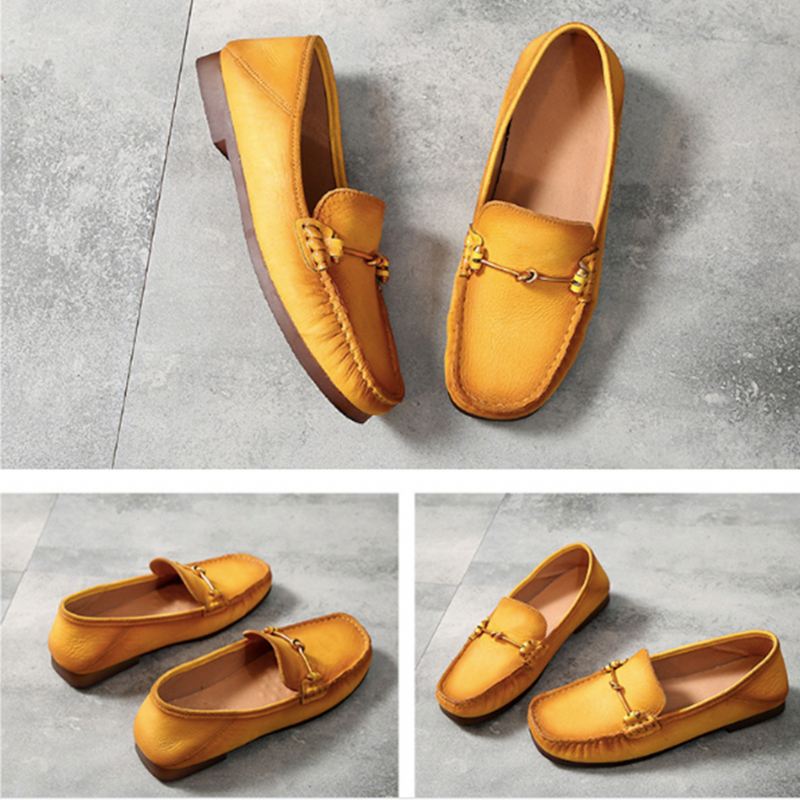 Enkel Casual Bekväma Platta Loafers