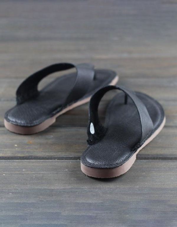 Flip-flops Sommar Handgjorda Skinntofflor