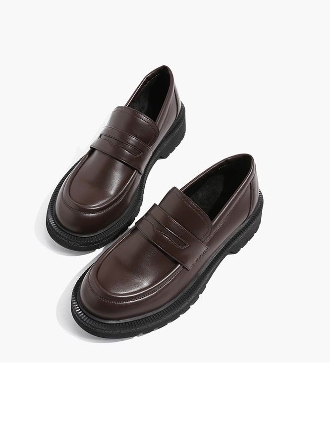 Klassisk Vintage Dam Loafers Svart