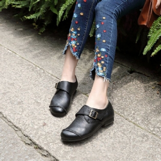 Läder Handgjorda Retro Casual Flat Shoes | Present Skor