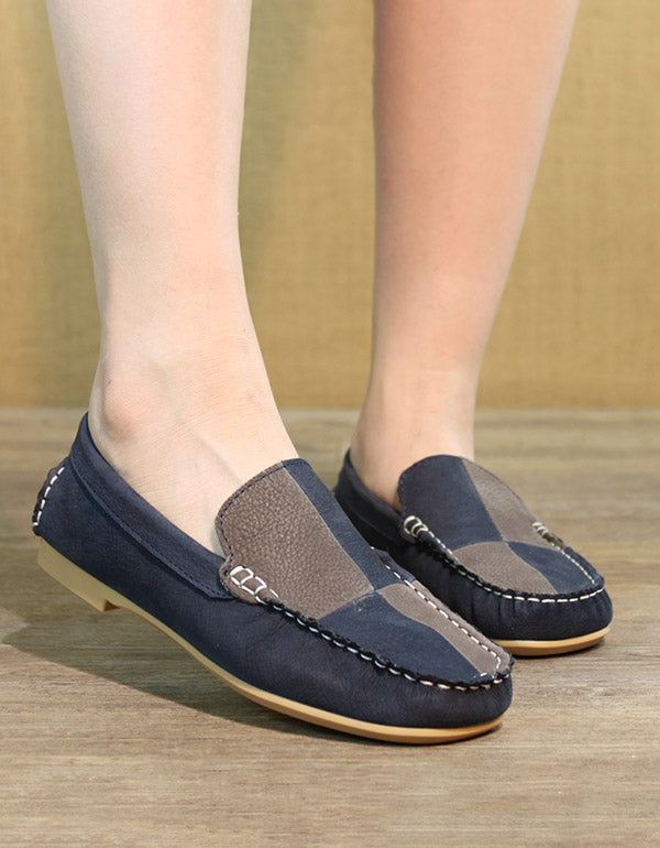 Spring Flat Handmade Leather Loafers