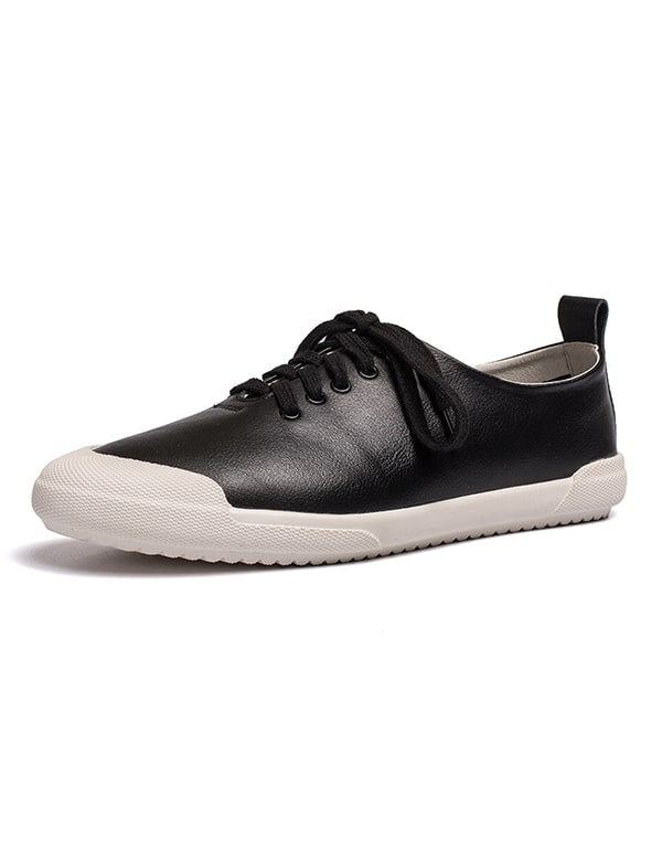 Vår Sommar Casual Bekväma Lädersneakers