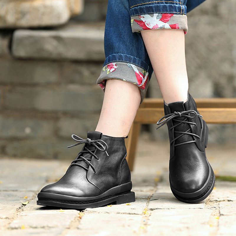 Casual Läder Martin Boots |presentskor