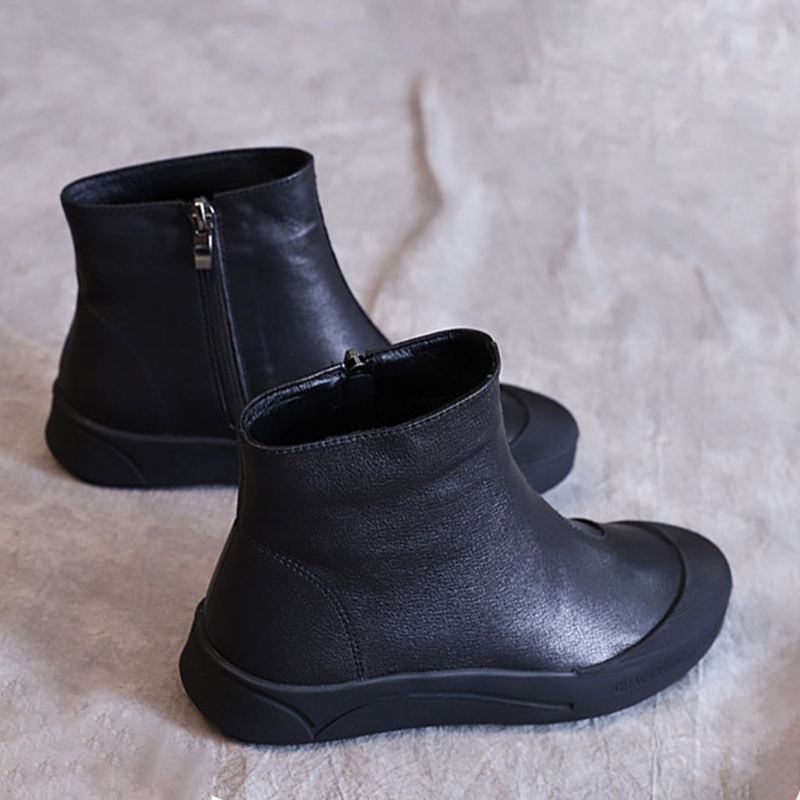 Casual Velvet Short Boots | Present Skor