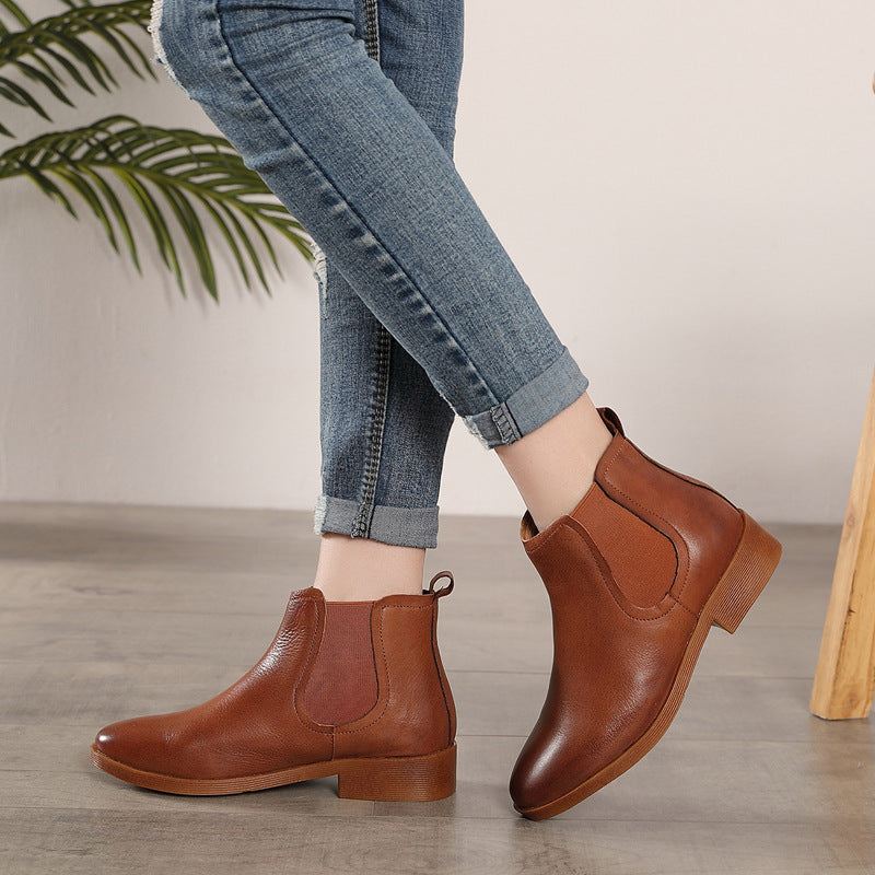 Chelsea Heel Short Boots | Present Skor