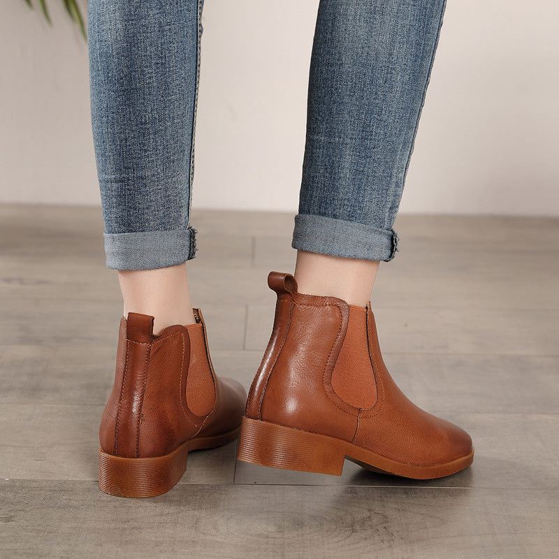 Chelsea Heel Short Boots | Present Skor