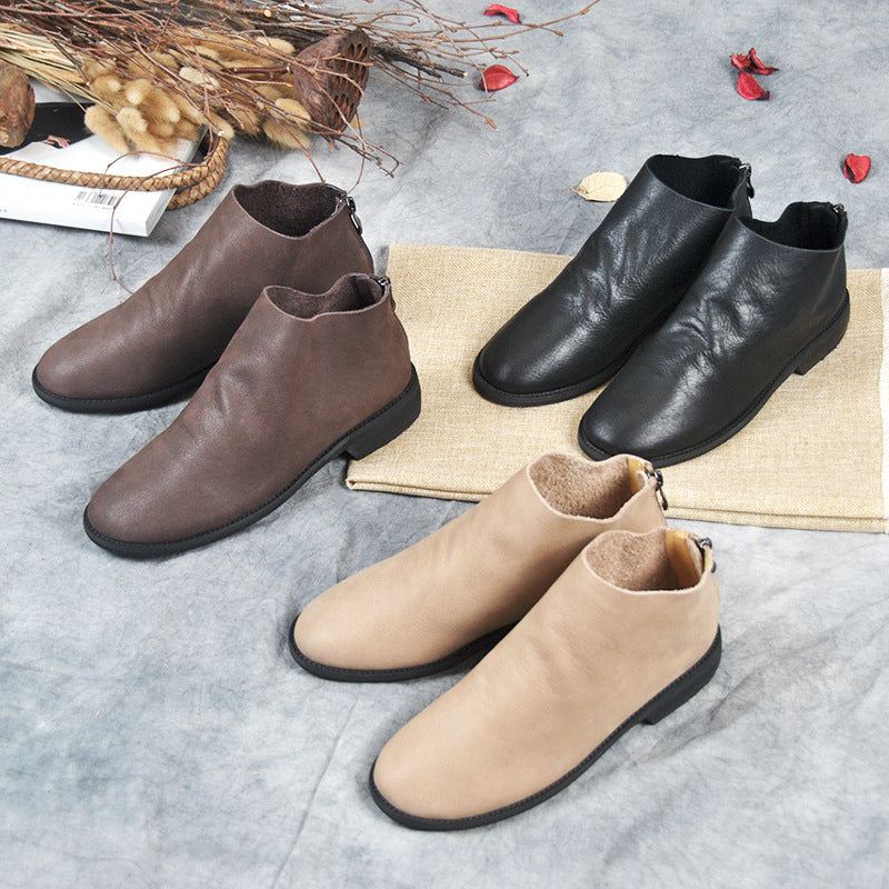 Chelsea Velvet Simple Casual Boots | Present Skor