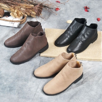 Chelsea Velvet Simple Casual Boots | Present Skor