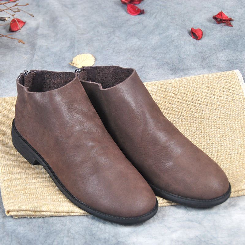 Chelsea Velvet Simple Casual Boots | Present Skor