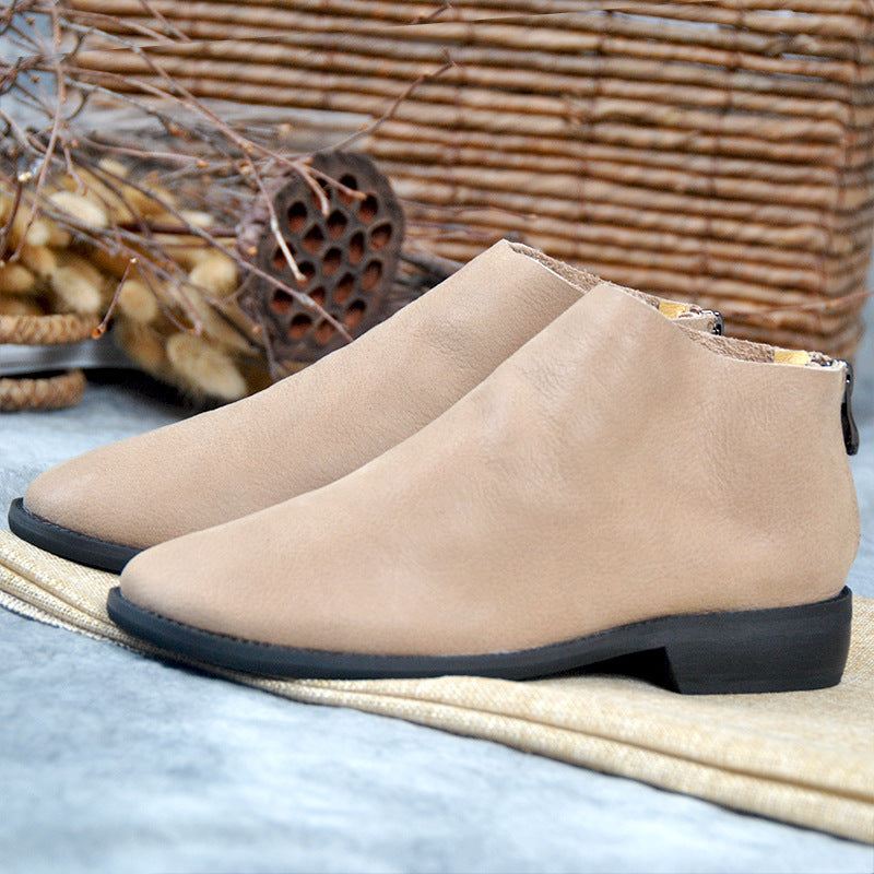 Chelsea Velvet Simple Casual Boots | Present Skor