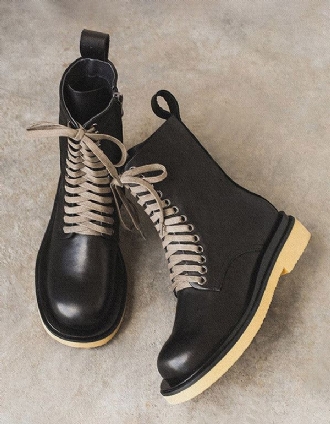 Höst Vinter Lace Up Dr Martin Boots