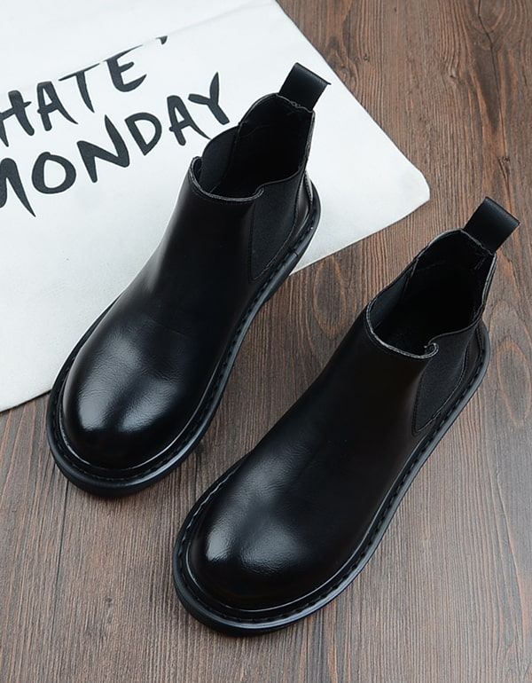 Höstvinter Chelsea Boots Tjocksulor