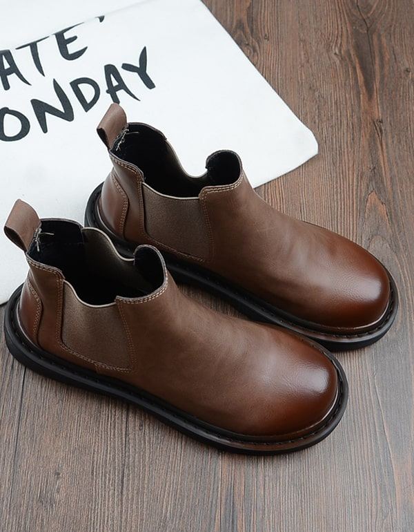 Höstvinter Chelsea Boots Tjocksulor