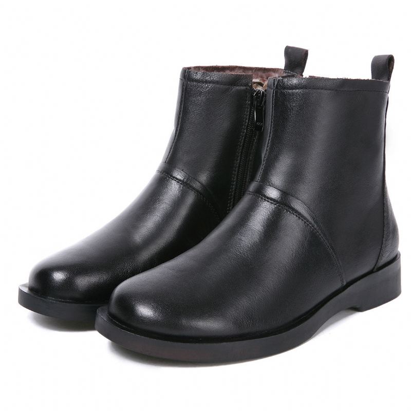 Kvinnor Handgjorda Plysch Retro Boots| Present Skor