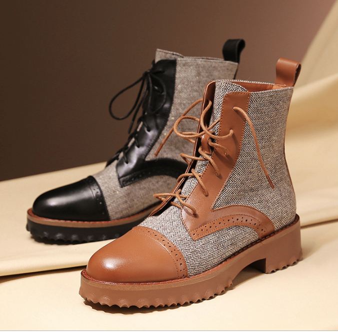 Presentskor Höst Vinter Tjock Mode Dam Martin Boots 35-42