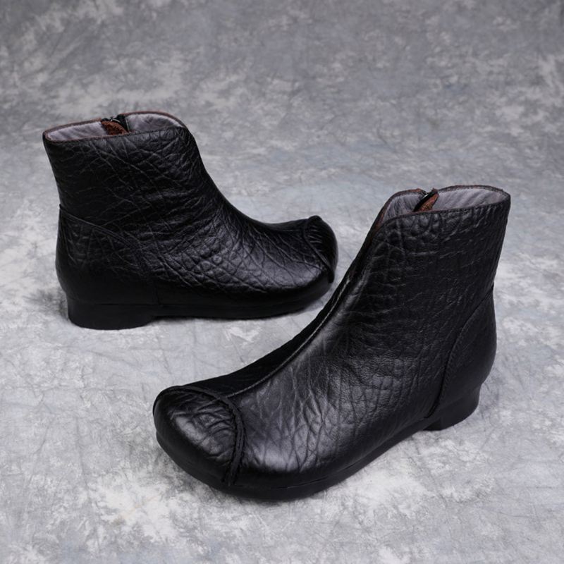 Velvet Comfortable Retro Boots | Present Skor