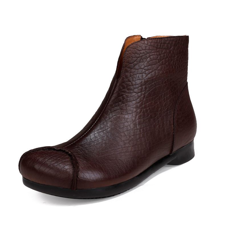 Velvet Comfortable Retro Boots | Present Skor