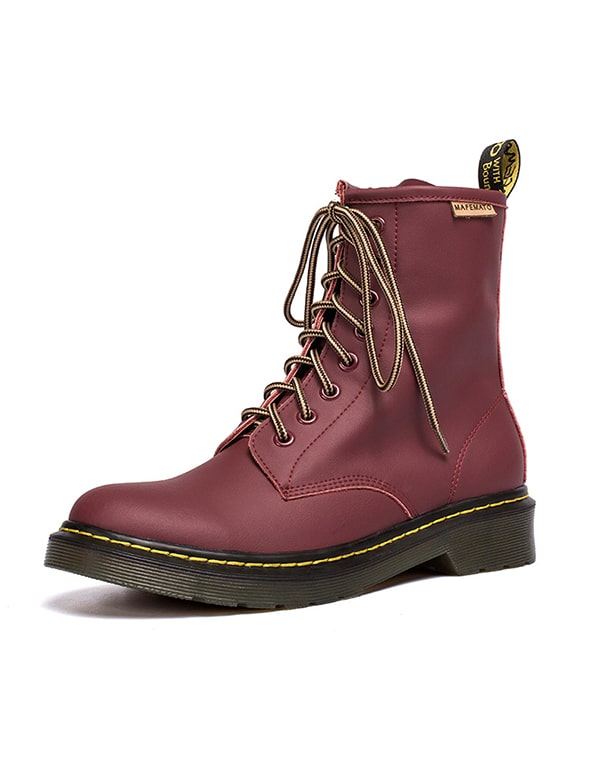 Vinter Höst Smooth Läder Lace Up Dr Marten Boots