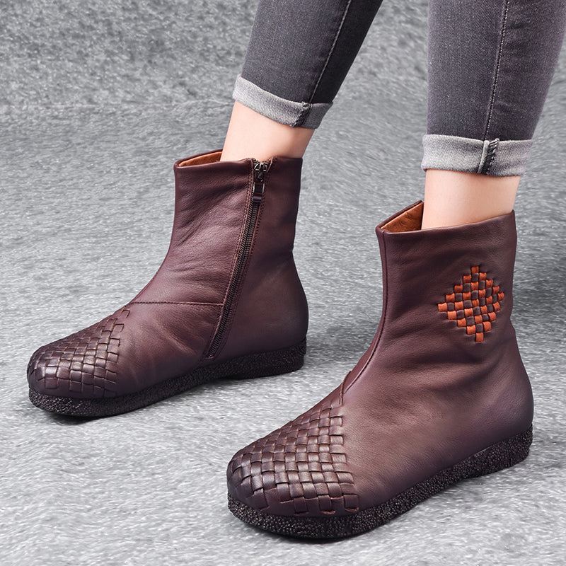 Winter Retro Velvet Dam Boots | Present Skor