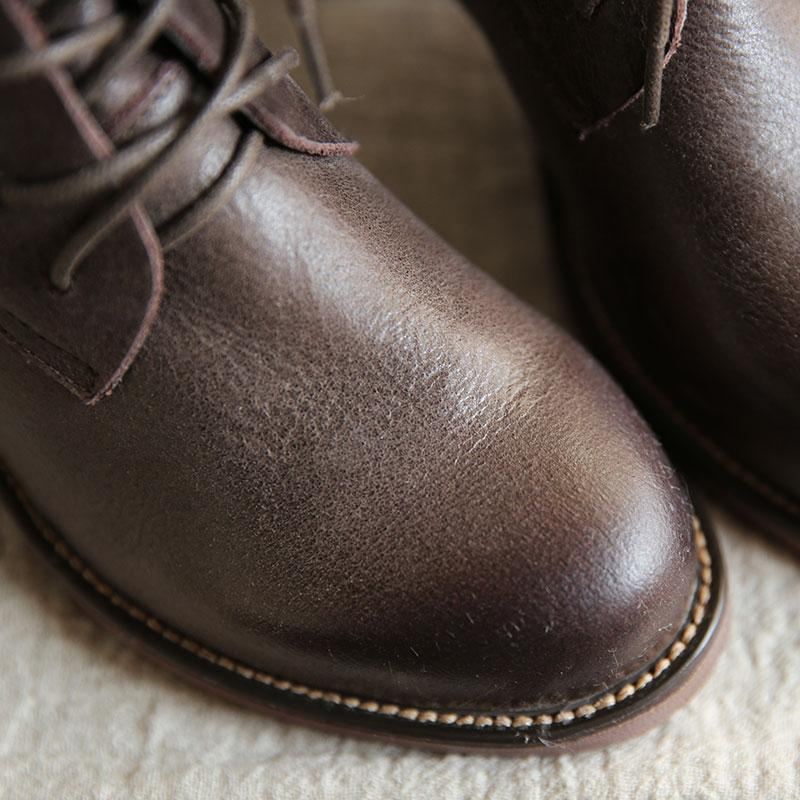 Dam Retro Höst Vinter Skinn Martin Boots |presentskor