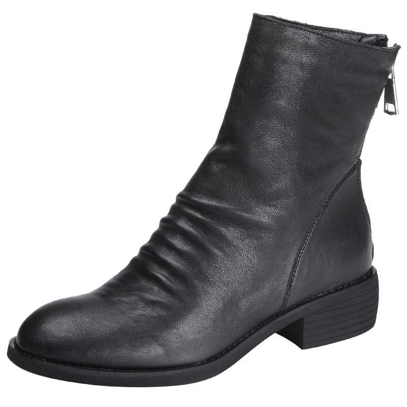 Fårskinn Handgjorda Chelsea Boots Röda