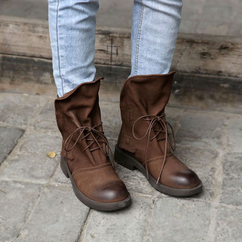 Street Style Höst Vinter Dam Boots| Present Skor